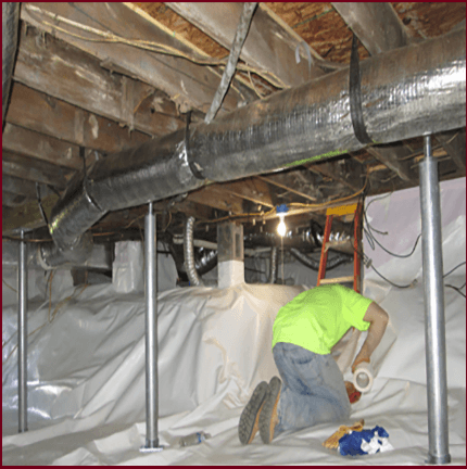 stabilizer, sagging floor